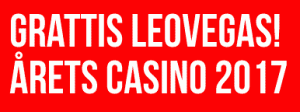LeoVegas valdes till Årets Casino 2017